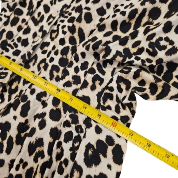 Anthropologie Exquise Tobie Animal Print Maxi Dress Pockets - Picture 13 of 15